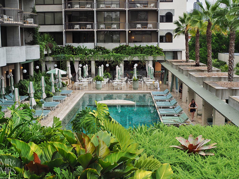 The Calile Hotel pool area in Brisbane, home to KAILO Medispa.